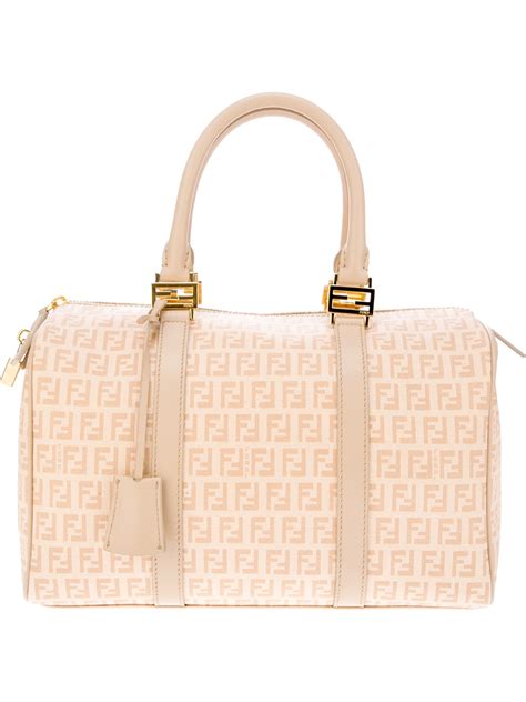 fendi borsa bauletto|Borse Fendi in Tela Beige .